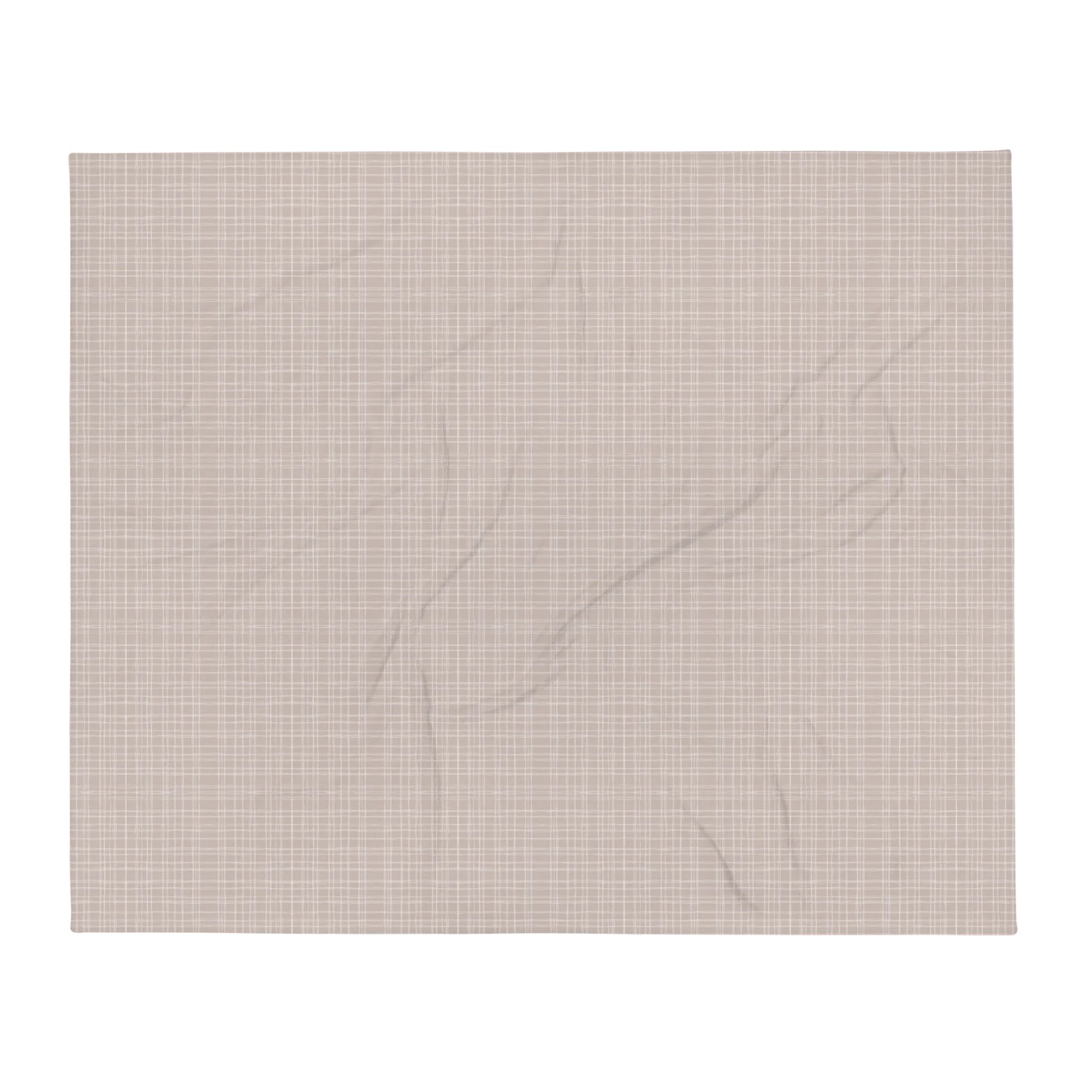 Warm Taupe + Muted Blush Plaid Throw Blanket product image (5)