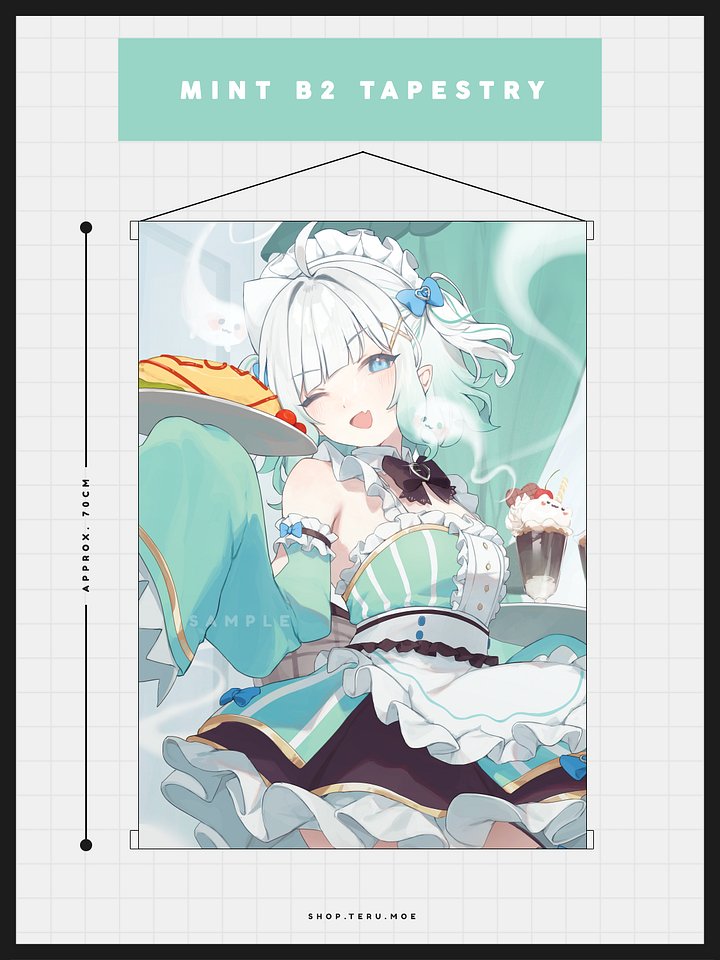 Mint Fantome B2 Tapestry product image (1)