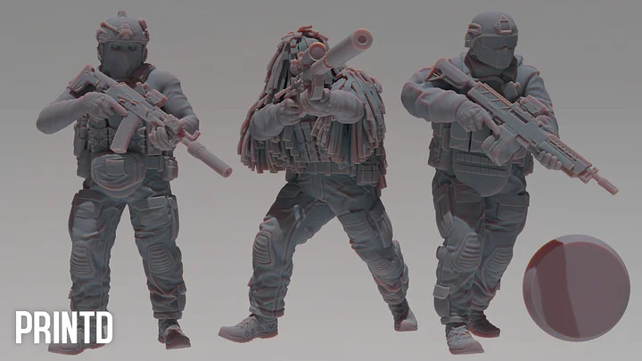 Apex Group Elite Operatives - Modern Warfare Wargame Resin Models Zona Alpha product image (2)