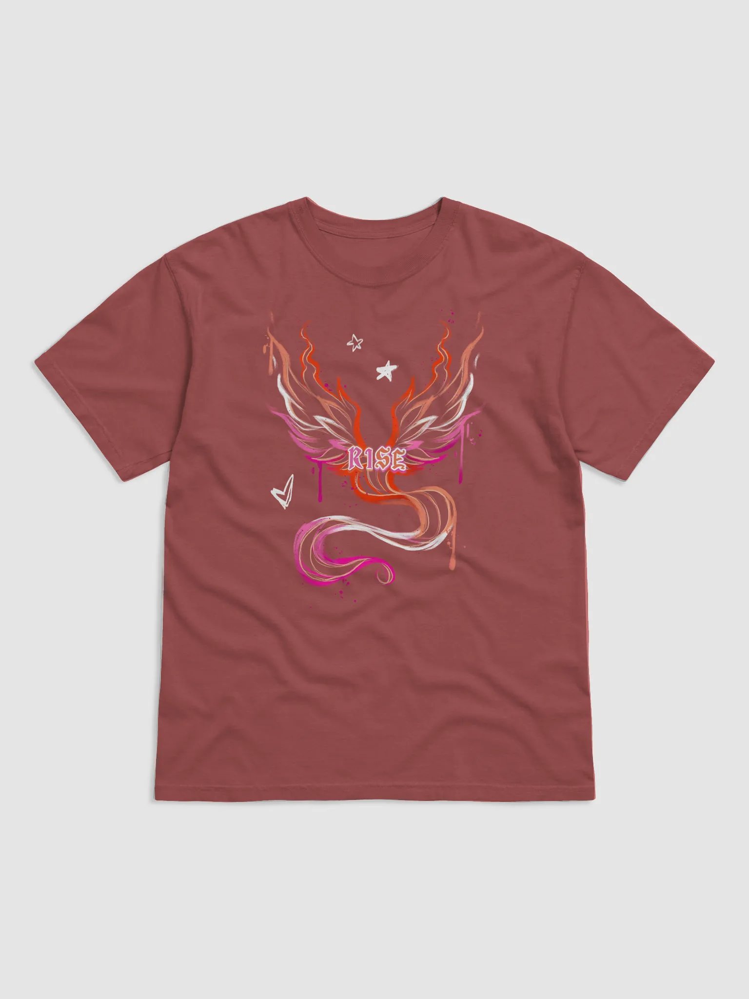RISE Collection: Subtle Lesbian Pride Phoenix Tee product image (3)