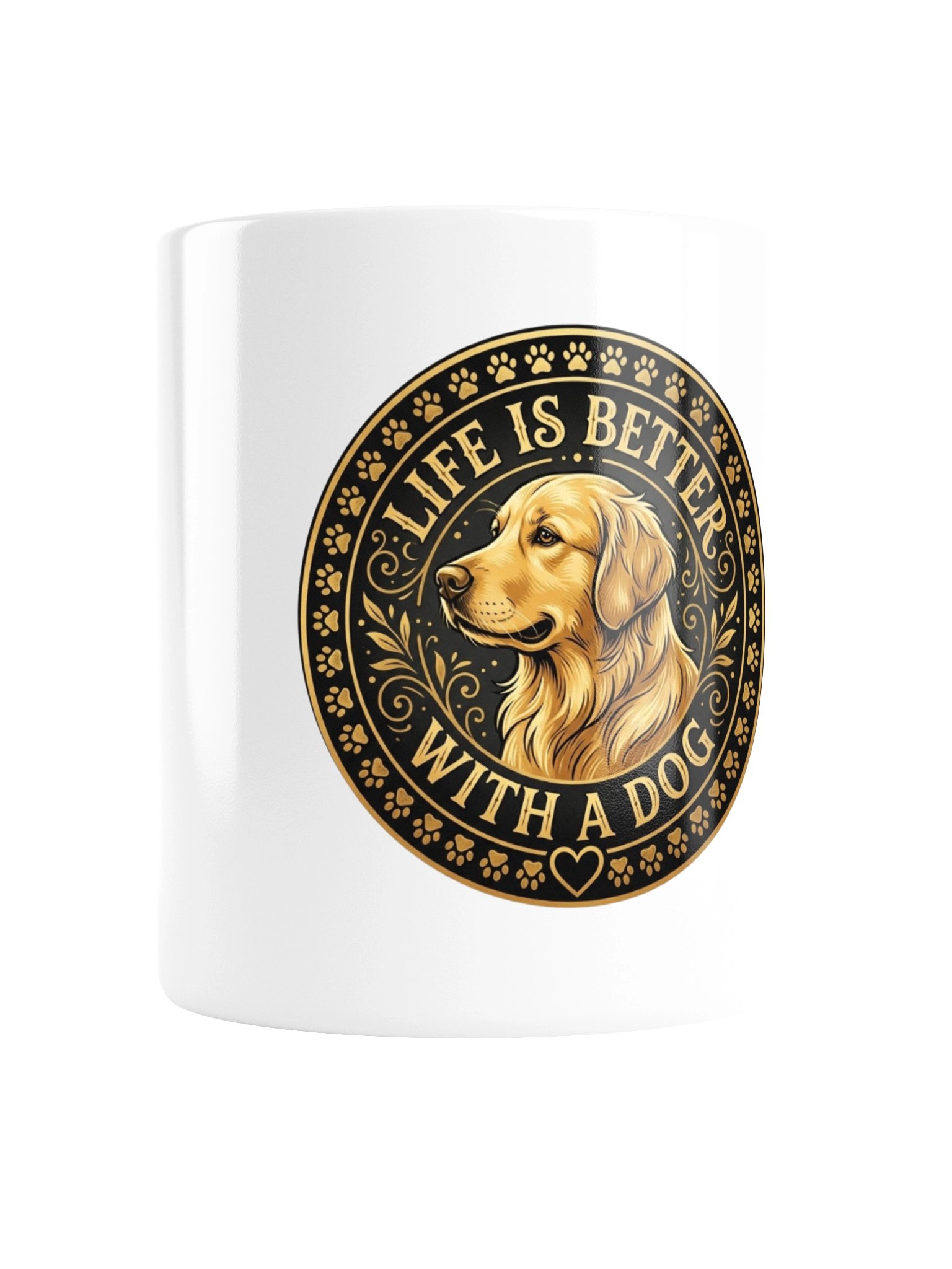 Golden Retriever Lover Coffee Mug - Life is Better With A Dog product image (5)