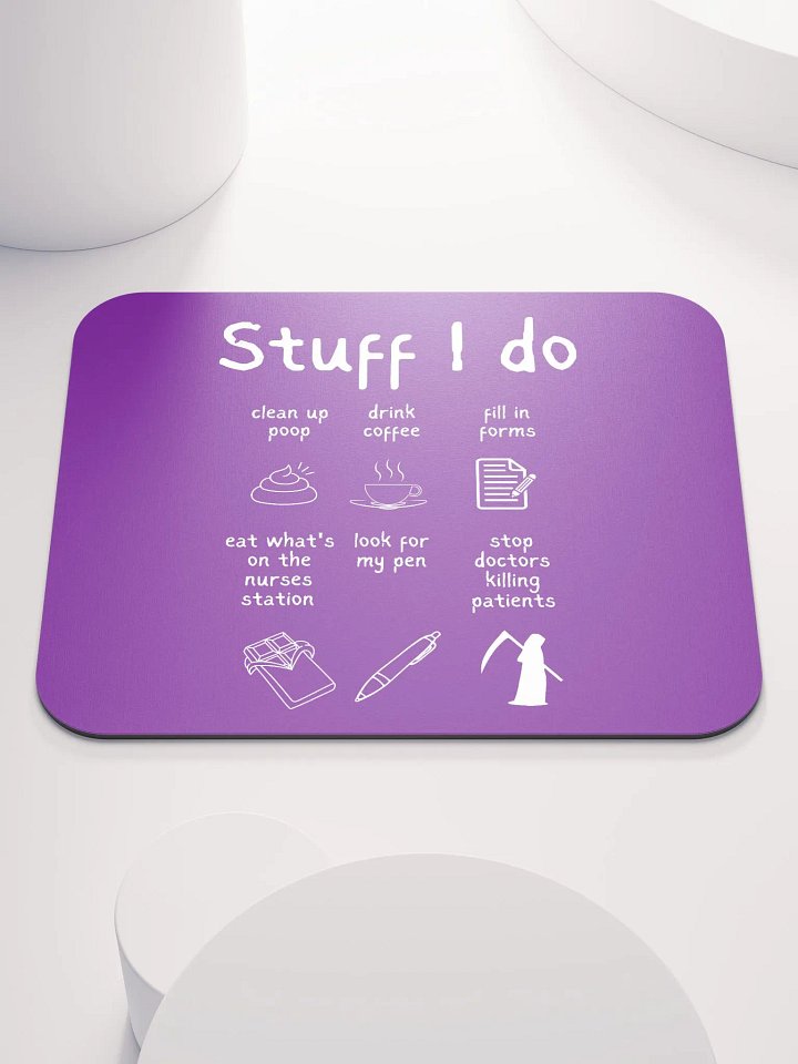 Funny Nurse Mousemat 