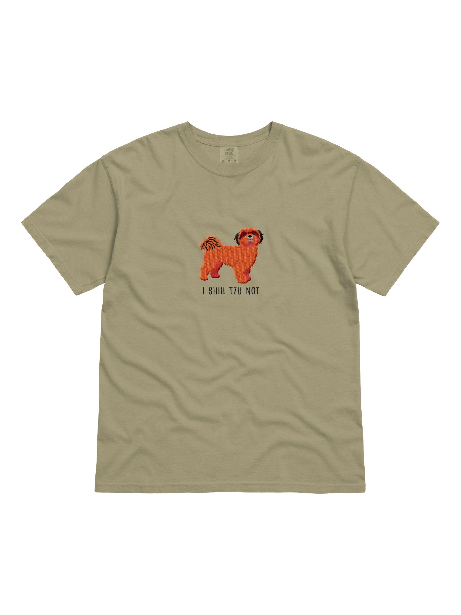 I Shih Tzu Not T-Shirt(Embroidered) of a Shih Tzu(Red) product image (4)