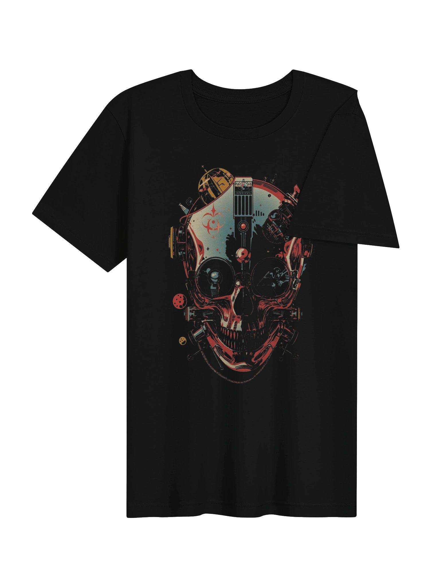 Cybernetic Skull Futurist Lightweight T-Shirt product image (7)