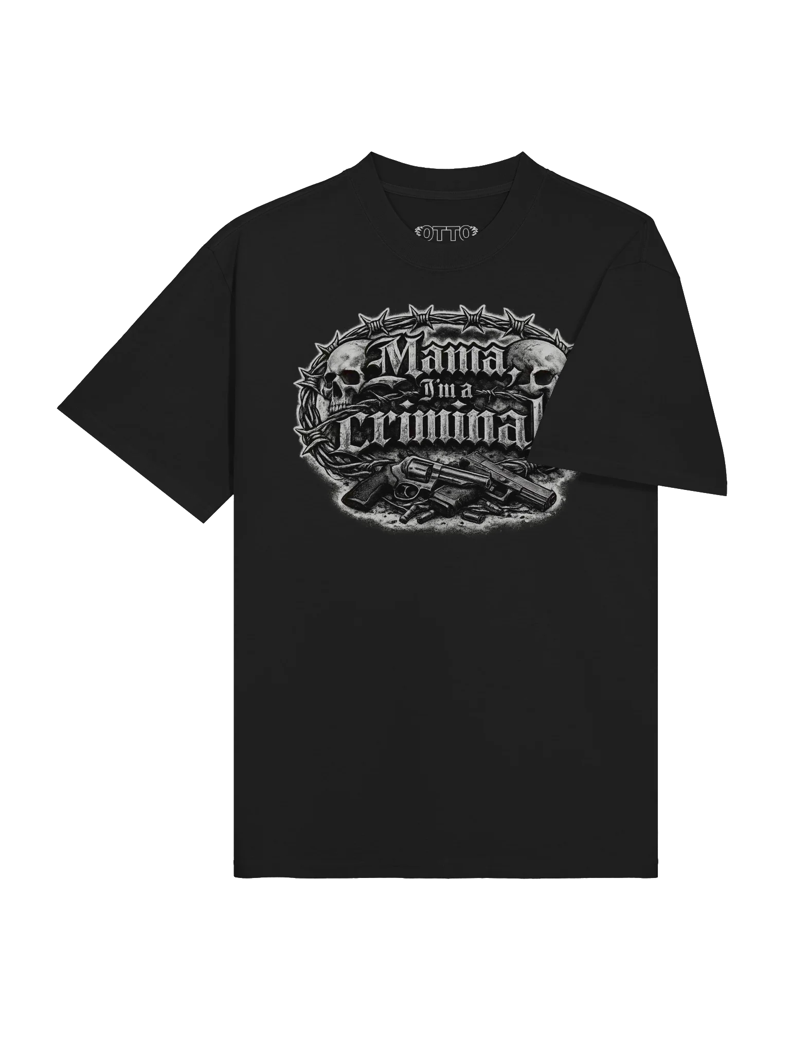 mama i'm a criminal premium t-shirt black product image (4)