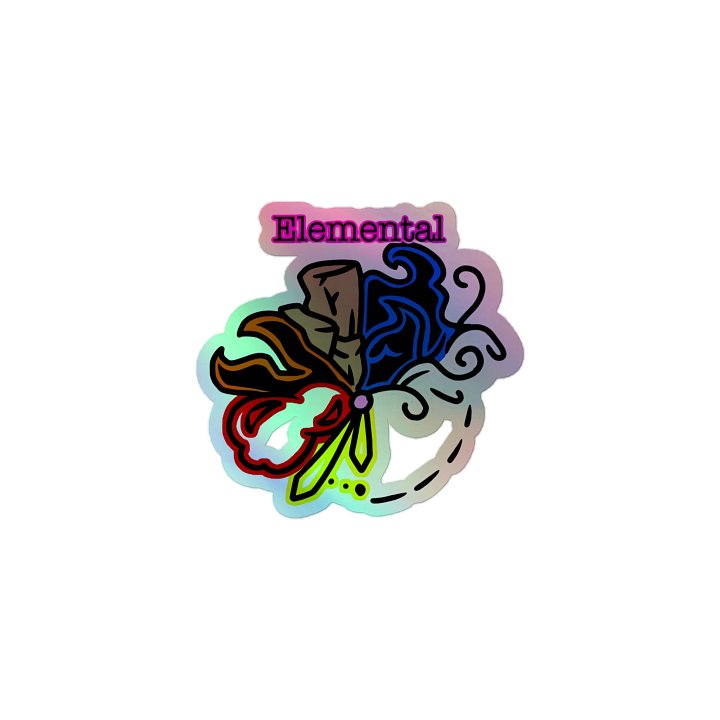 Elemental Holographic Sticker product image (1)