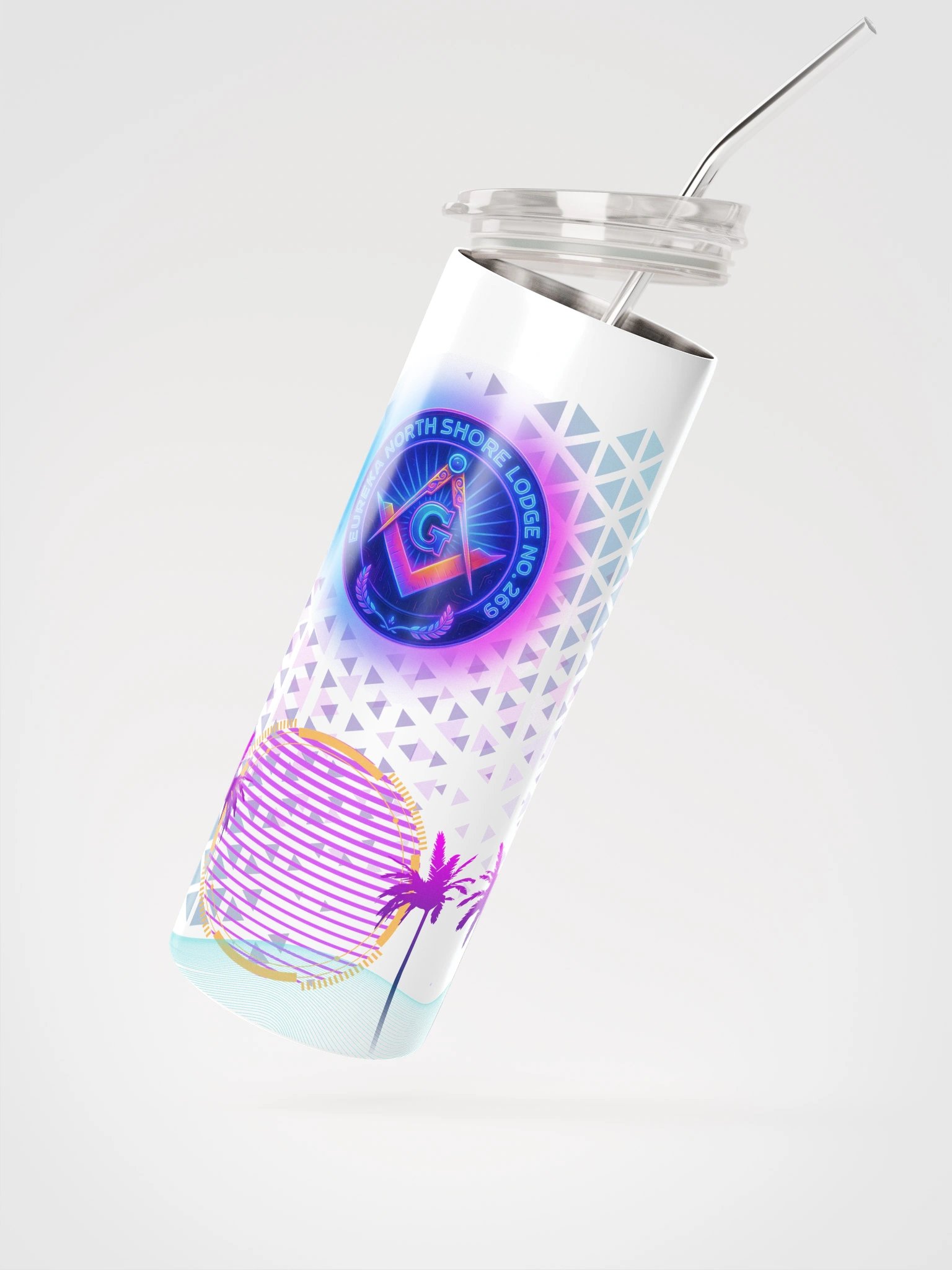 Travel Light Tumbler – Cyber Palm Edition product image (2)