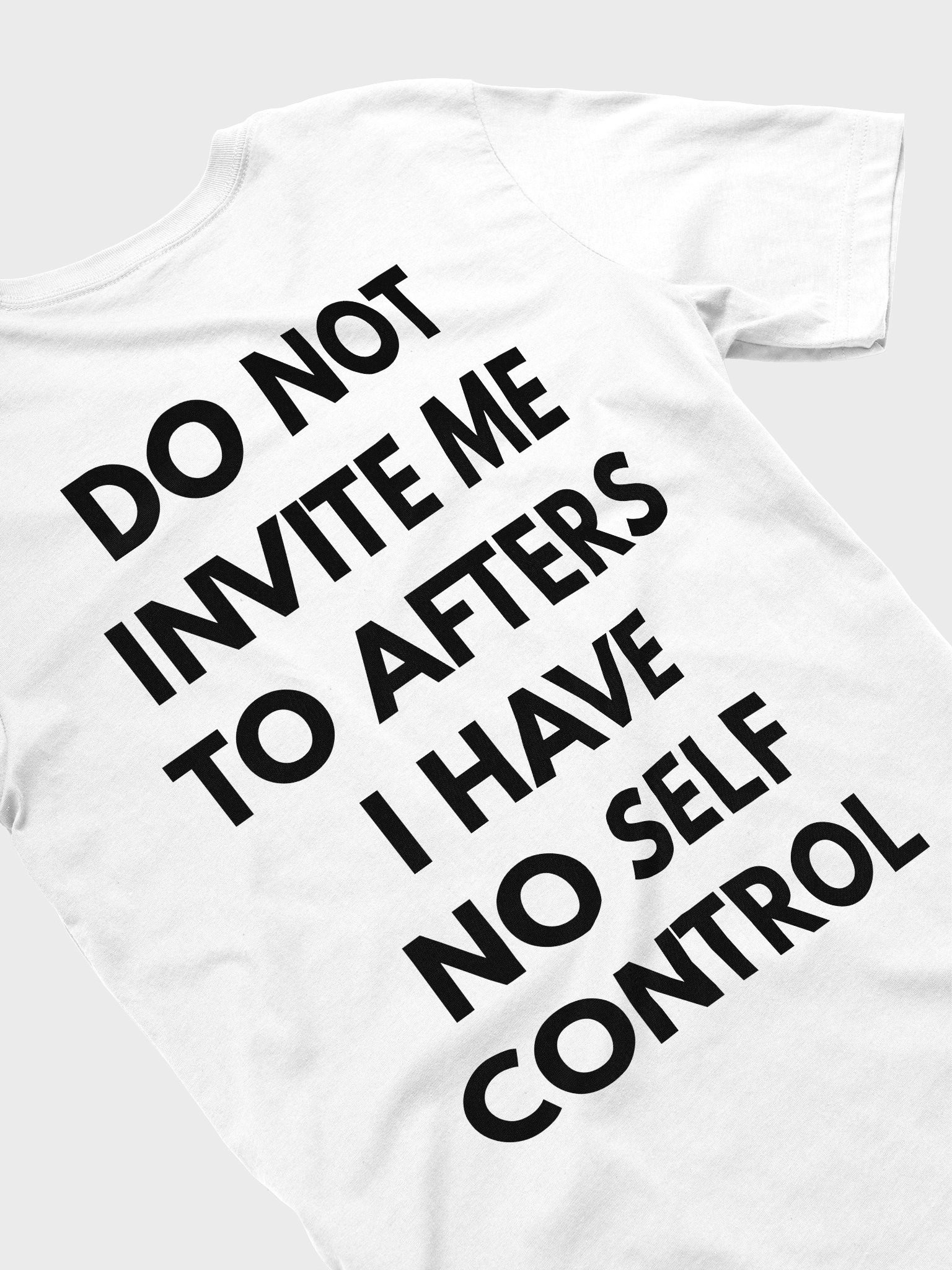 No Self Control T-Shirt | Bold Graphic Streetwear Overthink Wear product image (3)