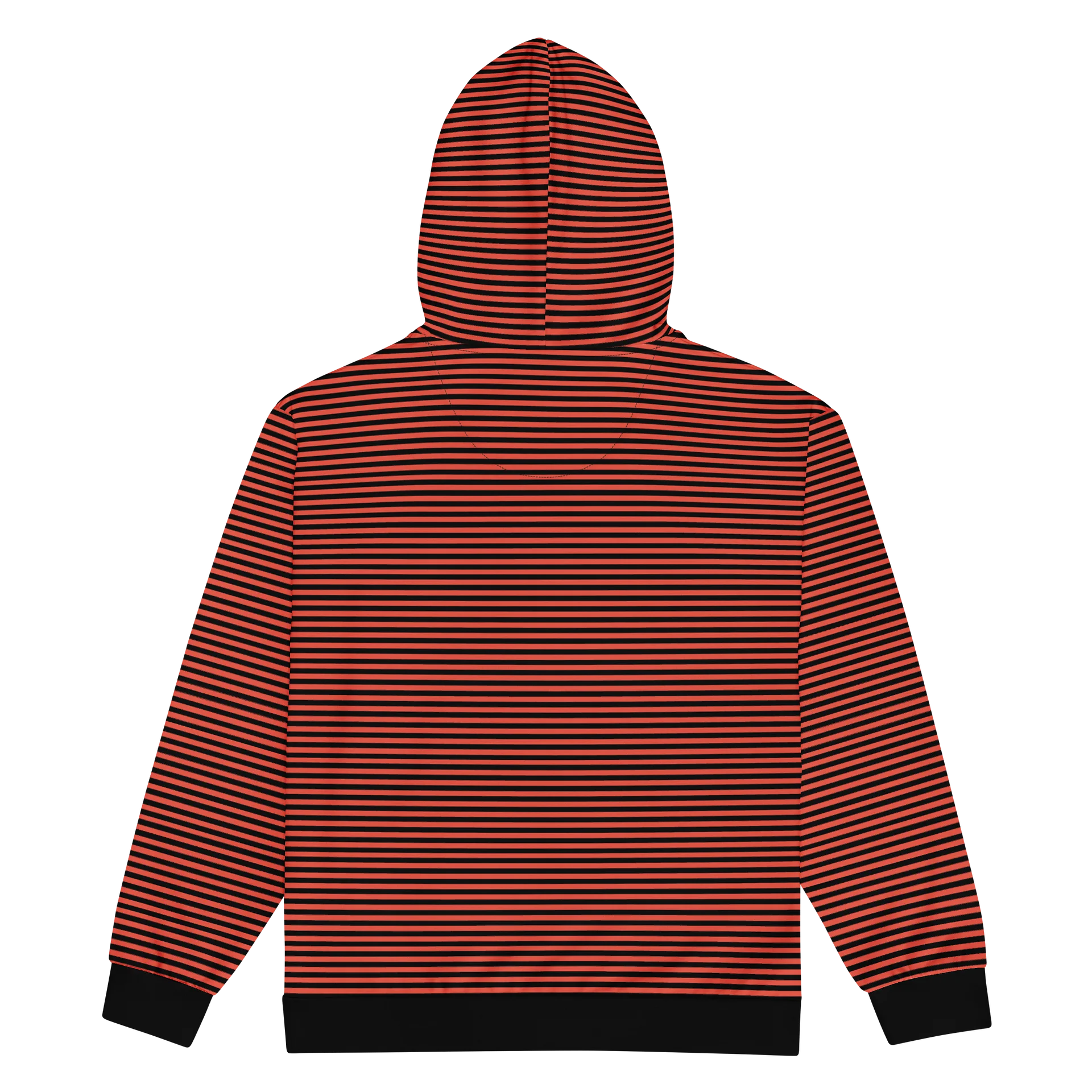 Halloween Kat Skull Stripped Hoodie product image (2)
