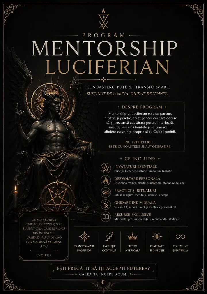 Mentorat Online Inițiere în Luciferianism product image (1)