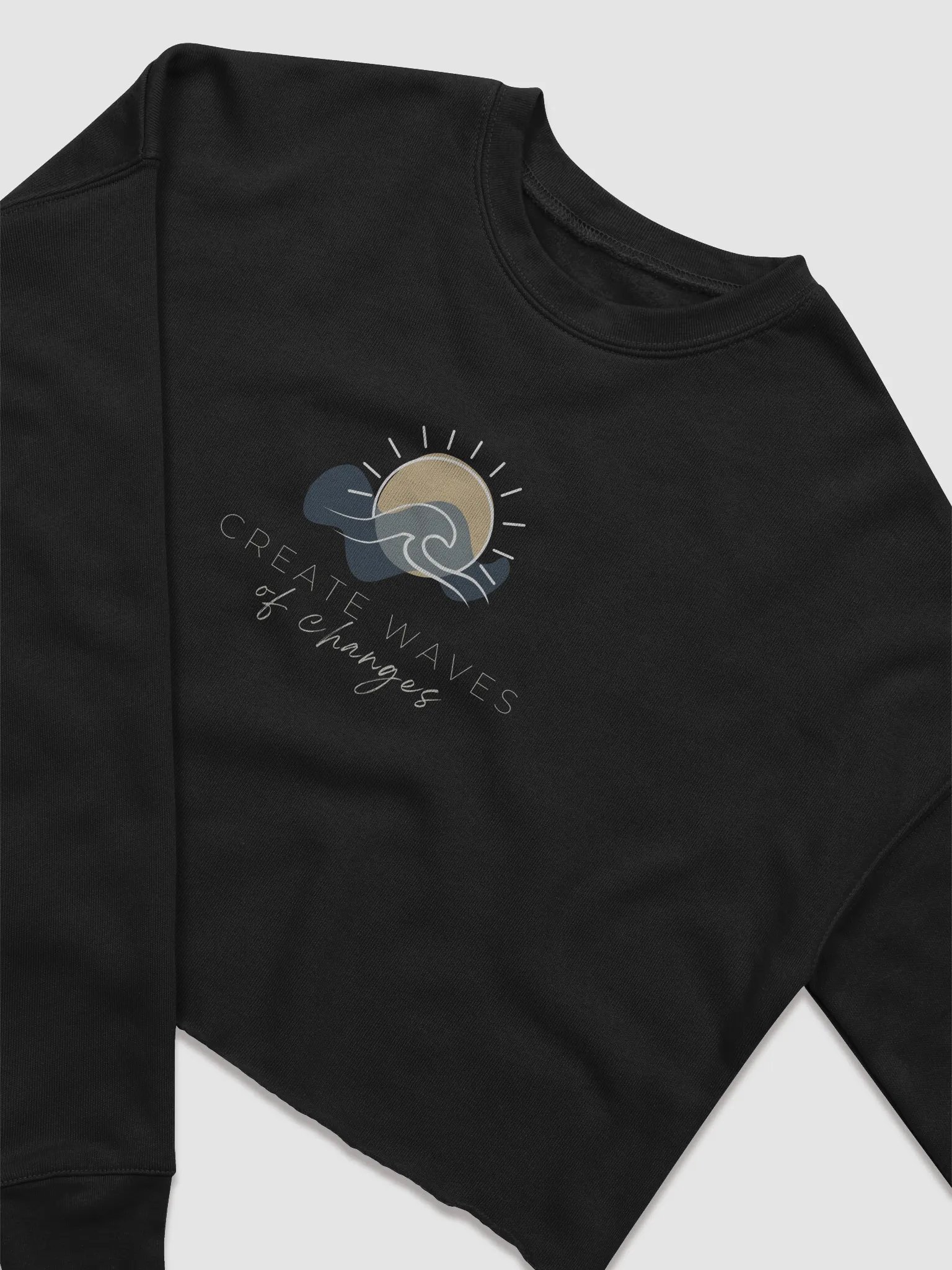 Women's Fleece Crop Sweatshirt BCFB0111 product image (6)