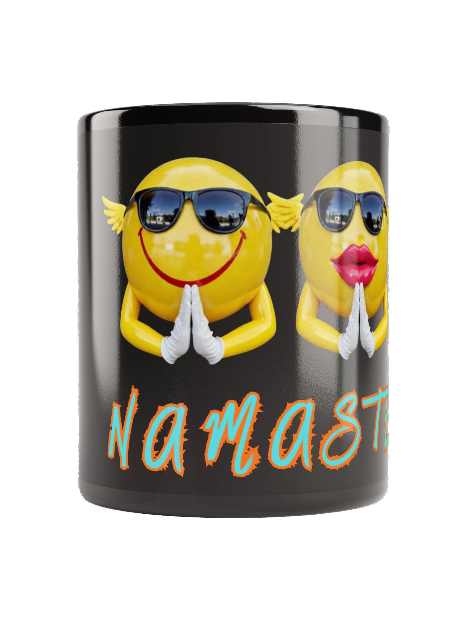 Namaste Smiley Glossy Mug product image (3)