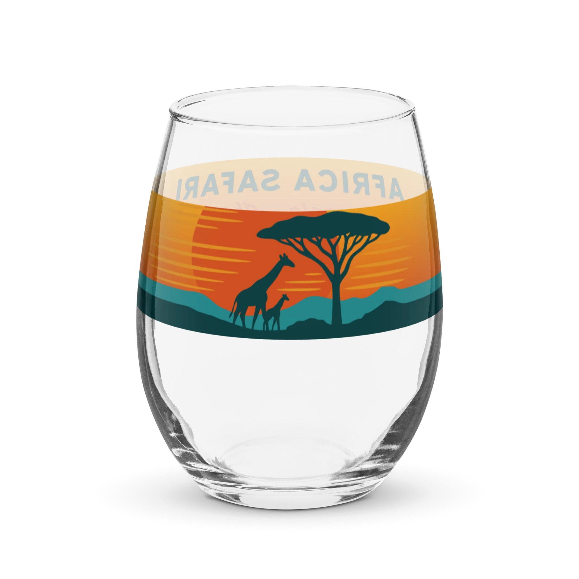 Safari Sunset - Stemless Wine Glass product image (1)