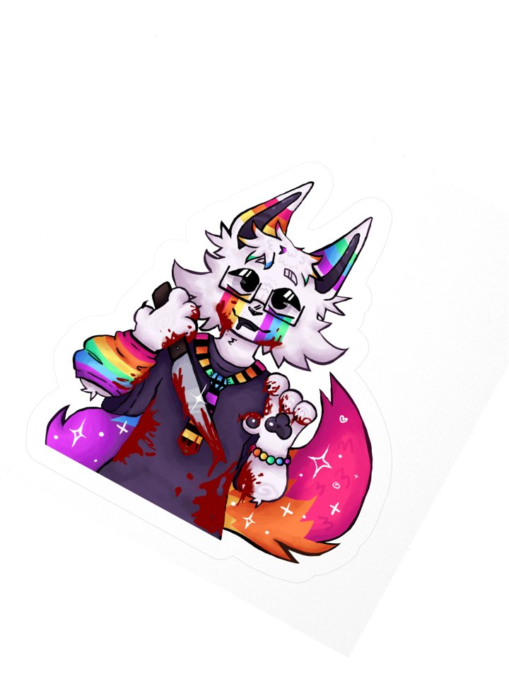 MURDERER GLITTER STICKER product image (6)