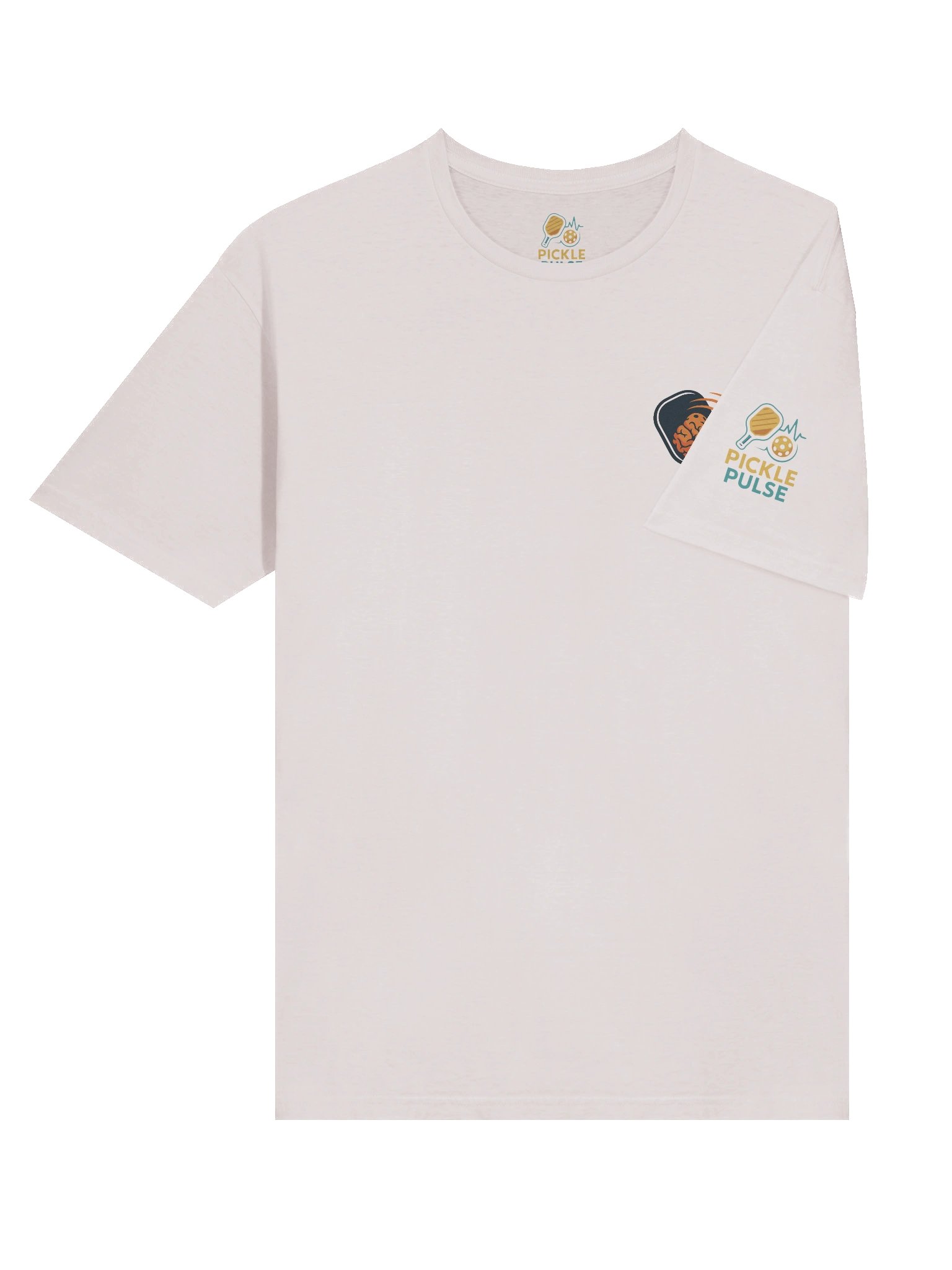 Pickleball Brain Power T-Shirt – Ice Gray Unisex Tee with Paddle & Brain Design for Smart Players product image (6)