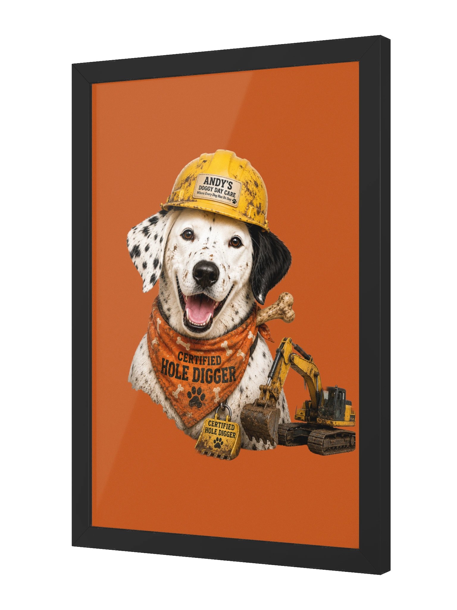 Certified Hole Digger Framed Art Print product image (8)