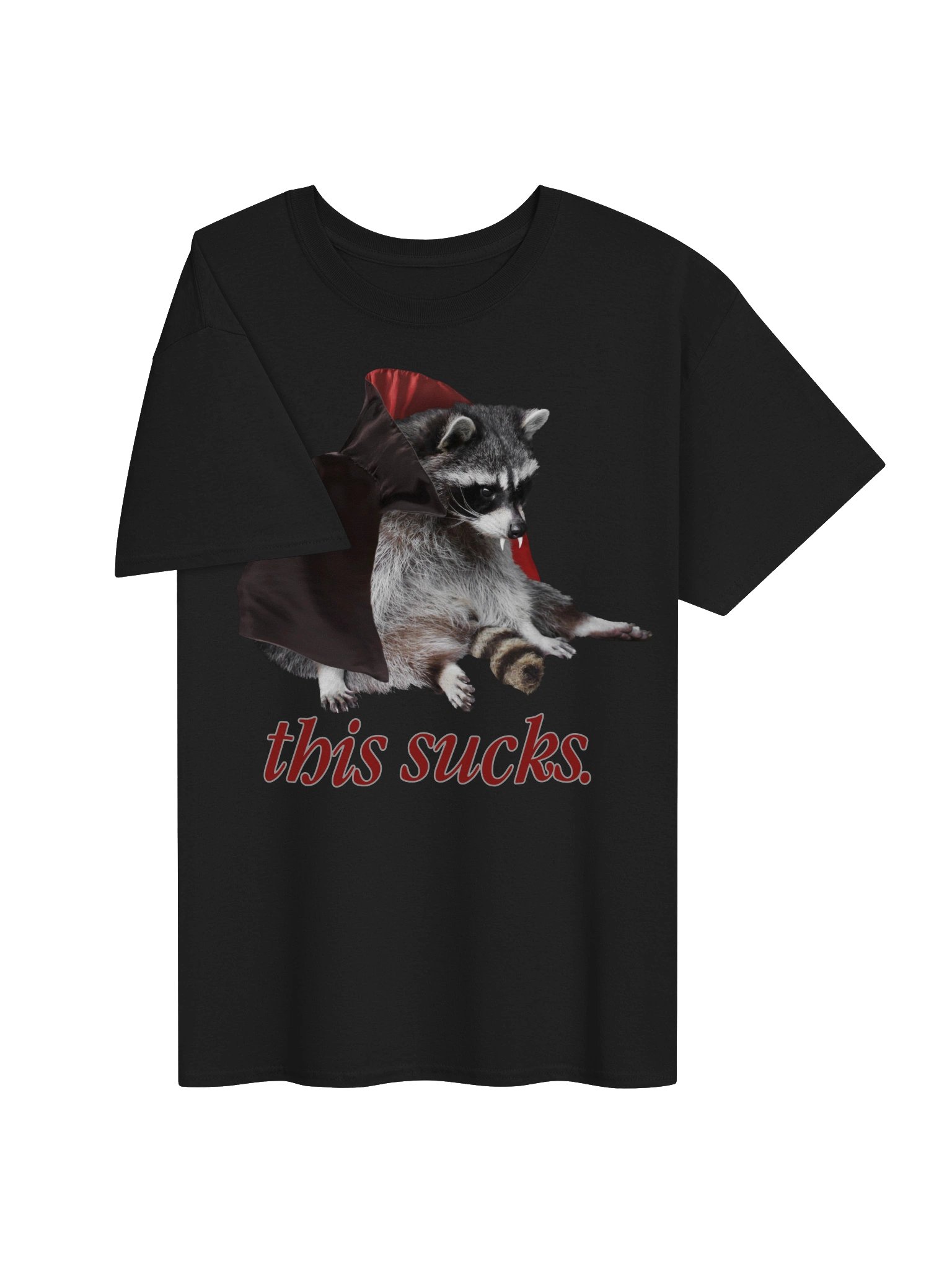 This Sucks - Halloween vampire raccoon t-shirt product image (47)