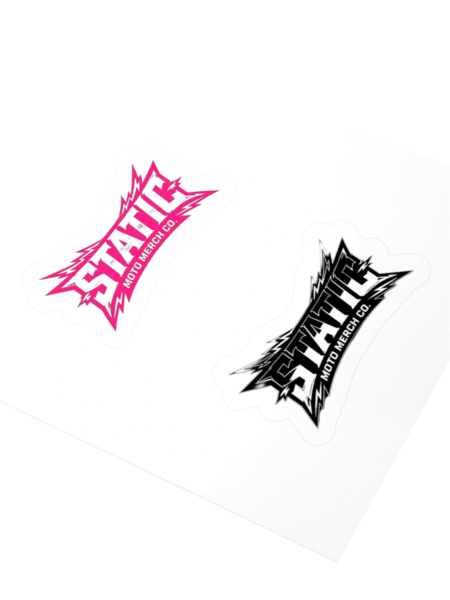 2 pack static moto merch co. logo stickers product image (6)