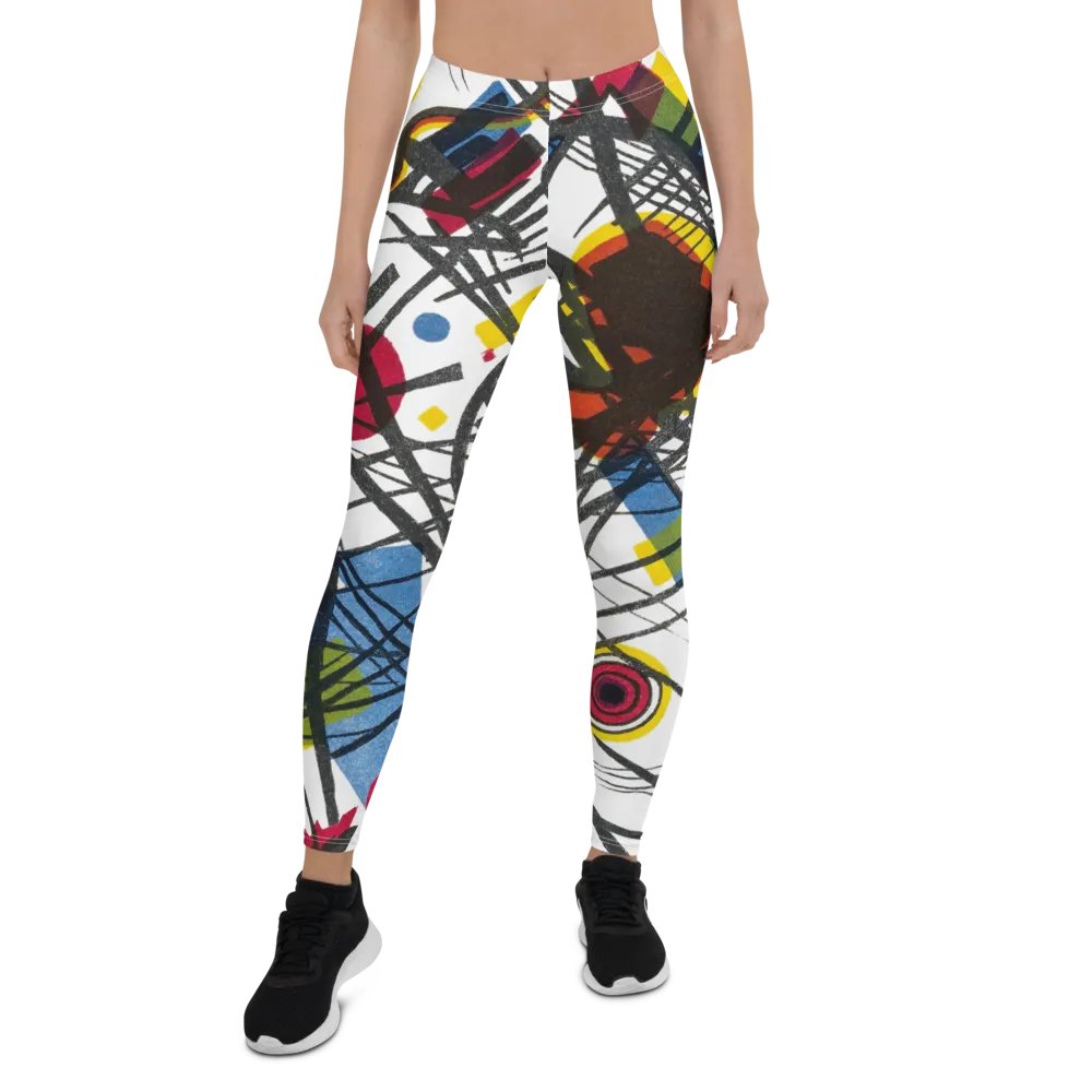 Abstract Lithographic Pattern Design leggings - V3 product image (1)