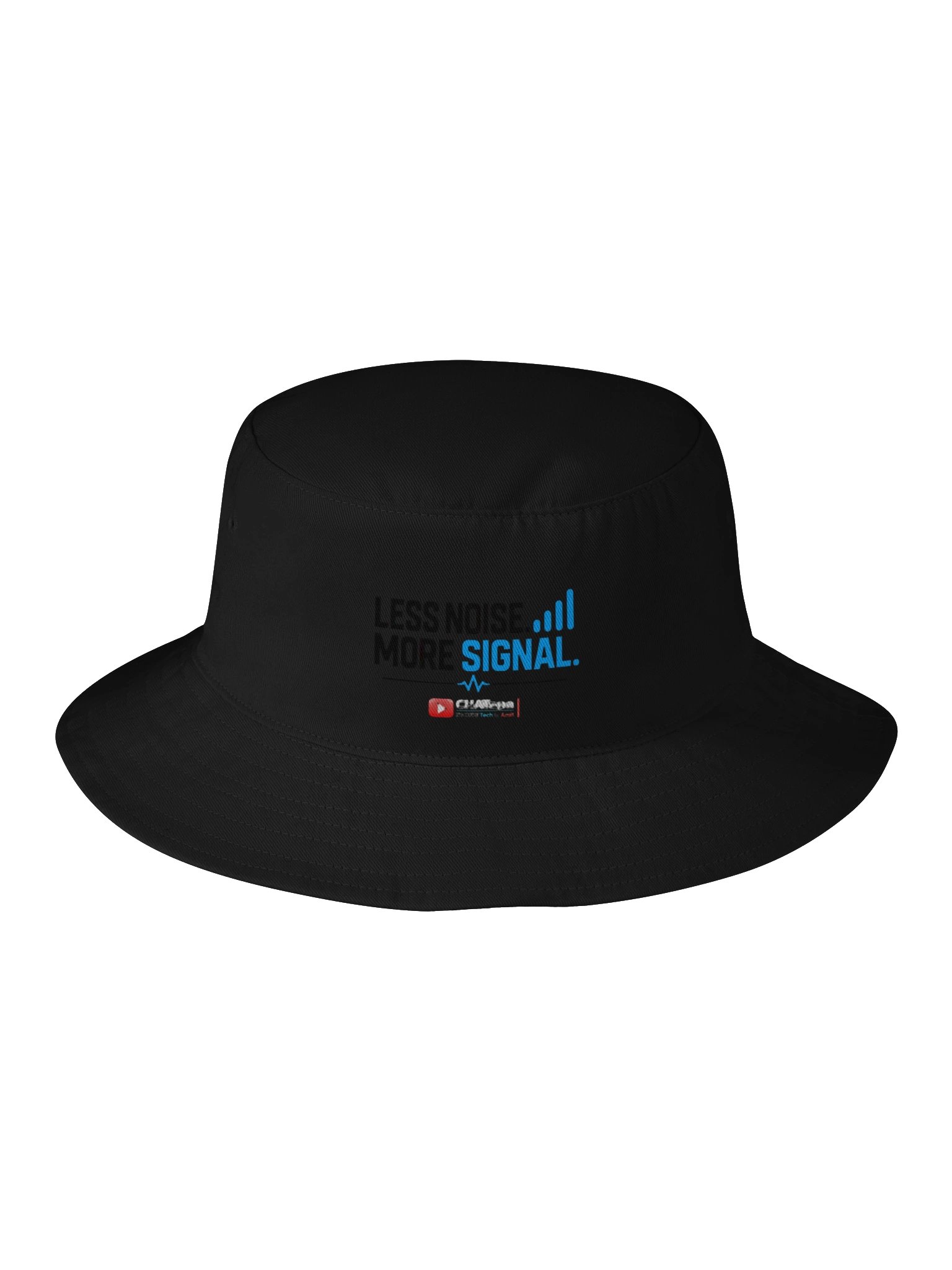 Less Noise. More Signal. – CHATapa Bucket Hat product image (3)