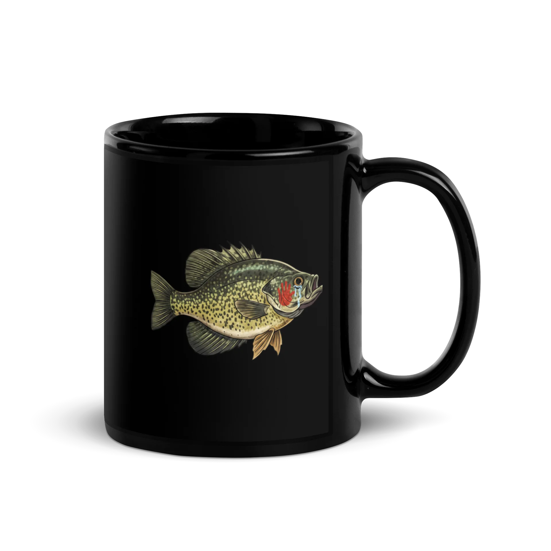 The Slappa Man Black Glossy Mug product image (3)