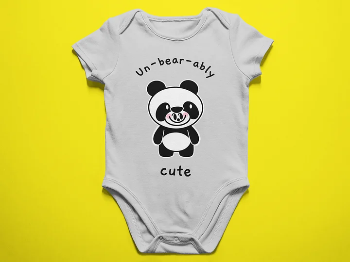 Playful Panda Baby Bodysuit product image (1)
