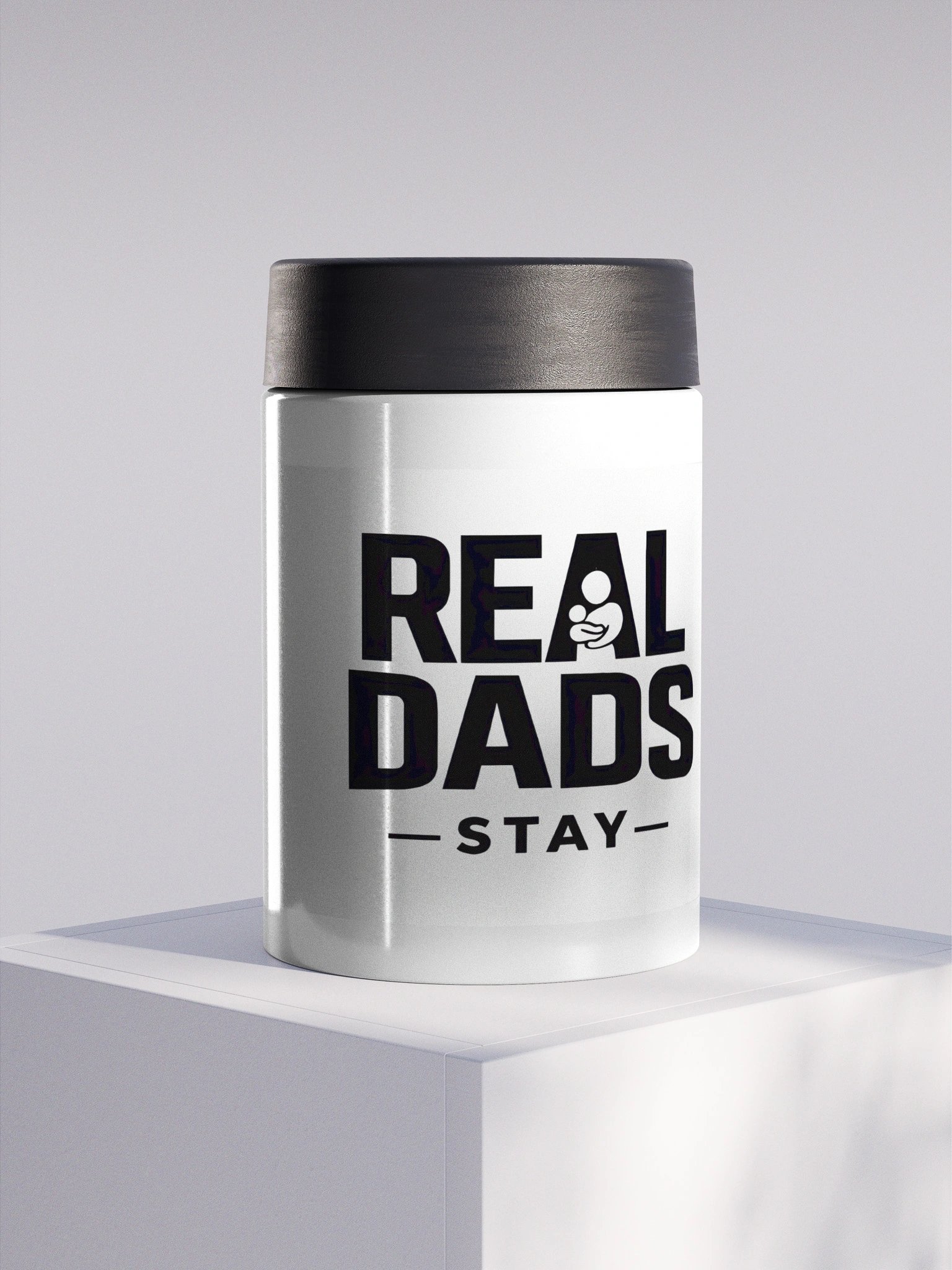 Real Dads Stay Stainless Steel Koozie product image (1)