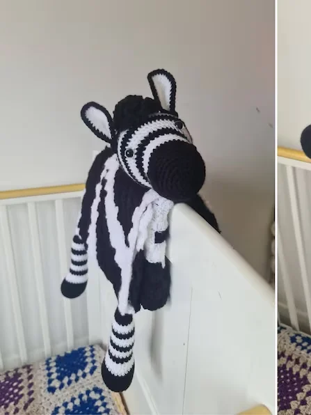 Crochet Zebra Baby Blanket Pattern - 3in1 Toy, Play Mat PDF Pattern - Crafting Happiness product image (2)