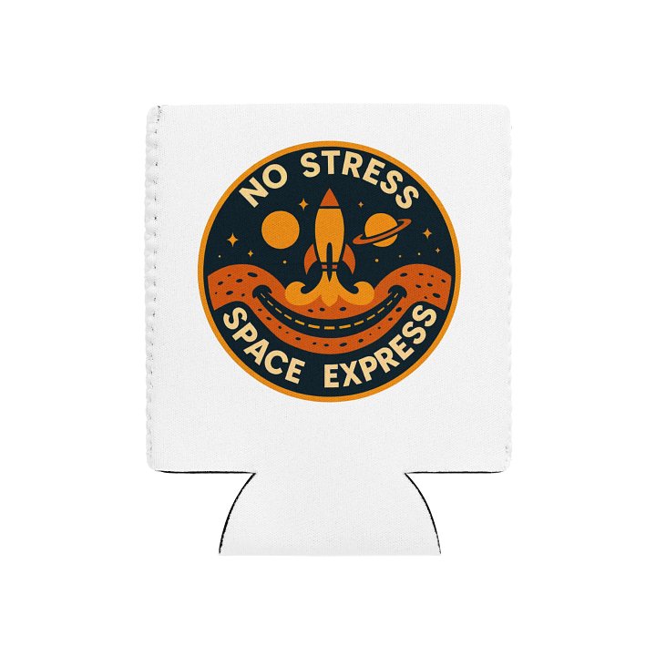 No Stress Space Express Can Coozie product image (2)