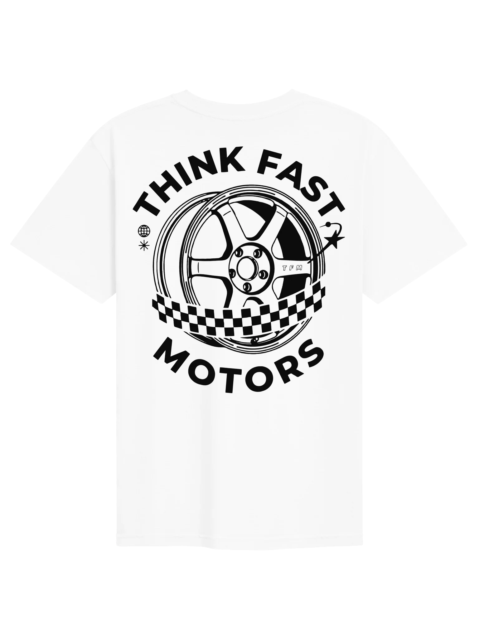 Think Fast Motors Global Tee - White product image (2)