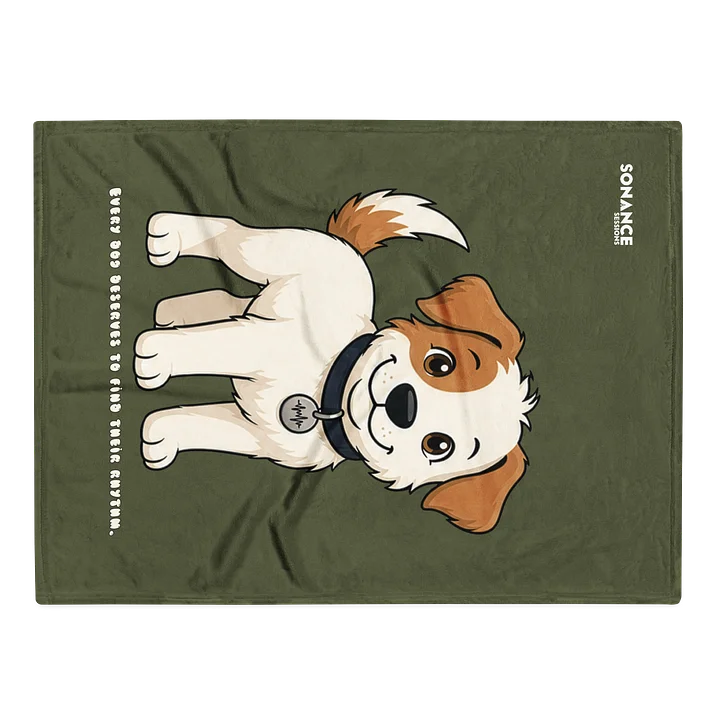 Sonance Dog Throw Blanket (Stand) Saratoga Green product image (1)