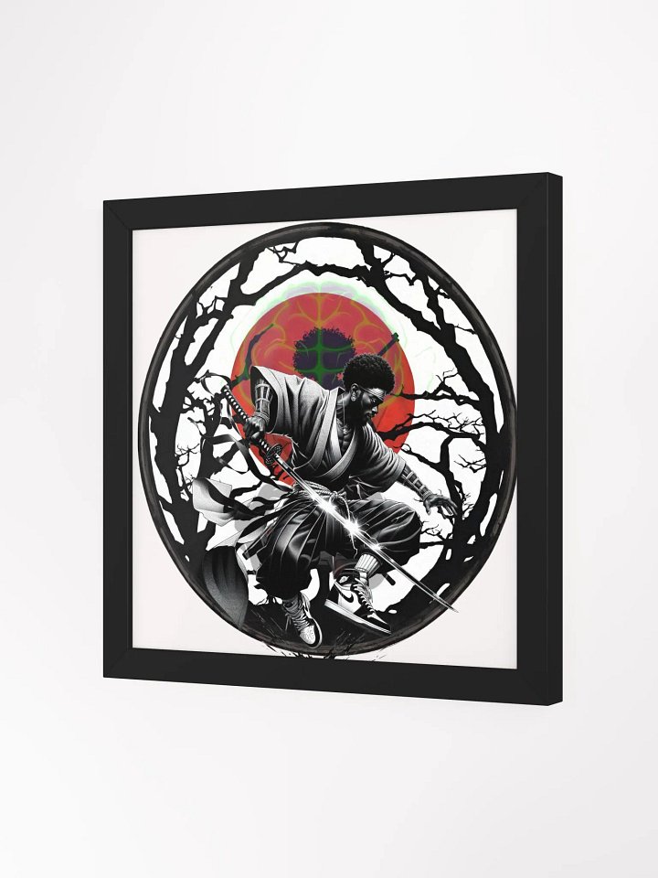 Black Samurai Framed 12 x 12 product image (2)