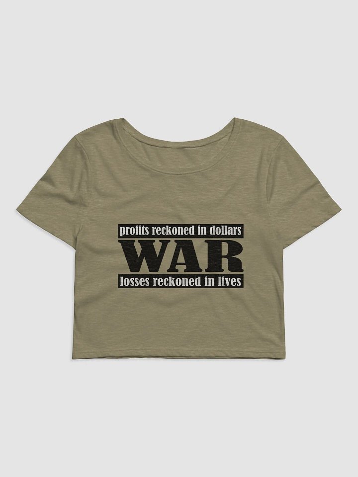 The Cost Of War - Bella+Canvas Women's Crop Tee product image (1)