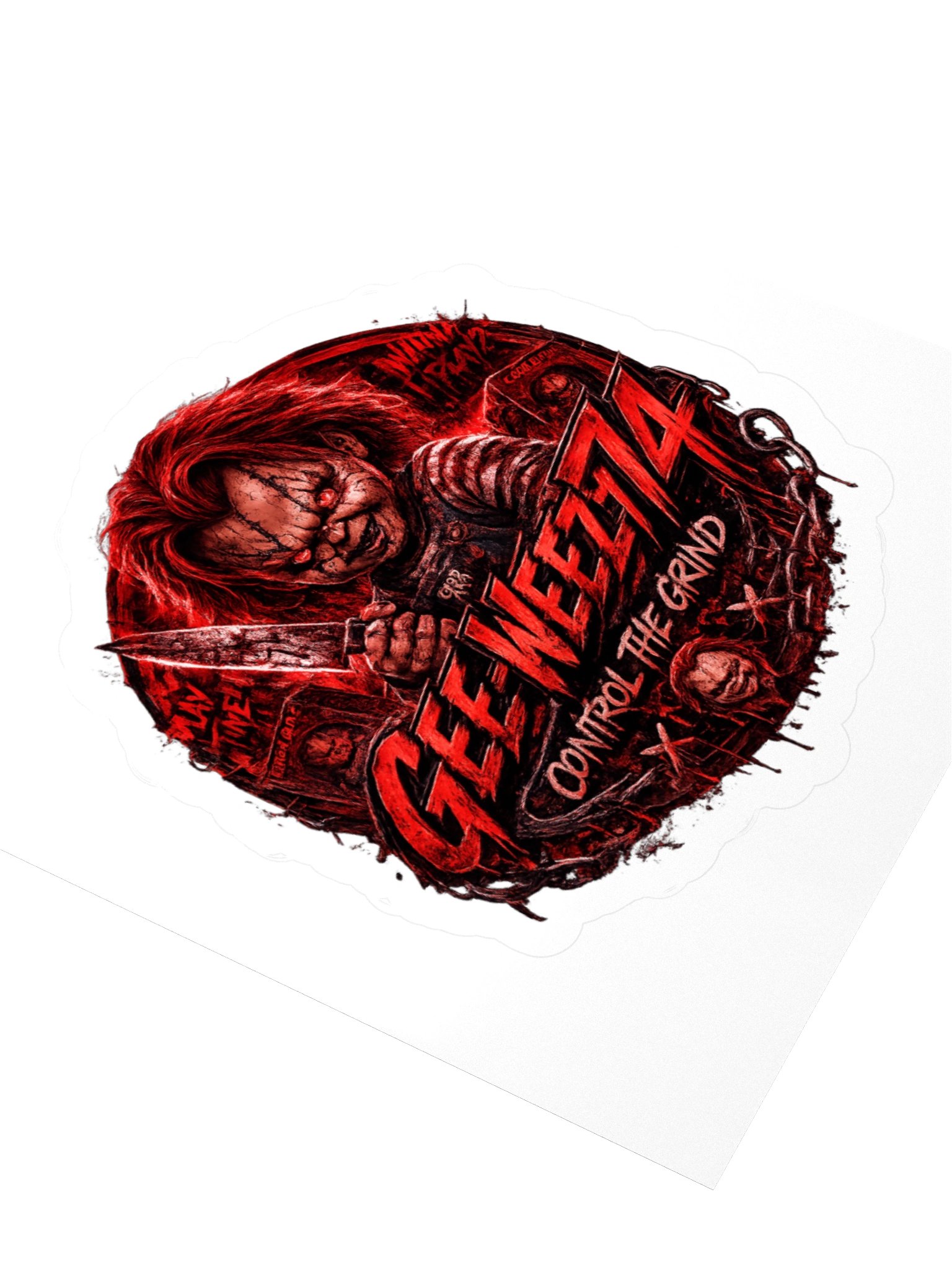 🔪 GeeWeez74 “Play Time” Horror Sticker 🔪 product image (7)
