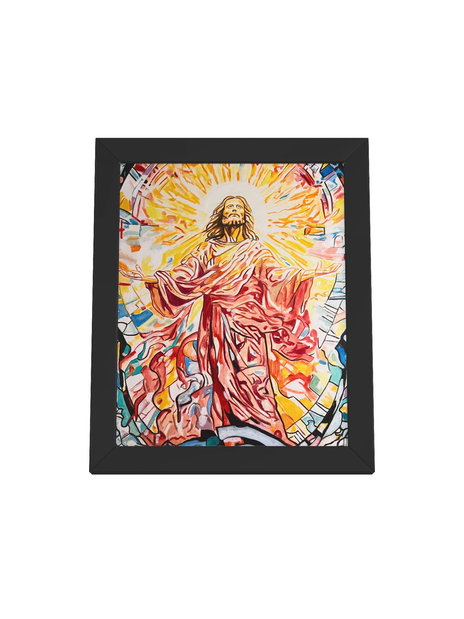 Jesus Christ Savior by Warren Willowdale (Framed High-Quality Matte Fine Art Print) product image (1)