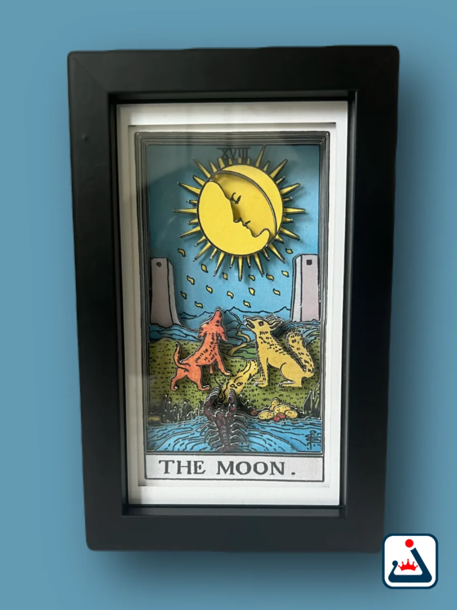 The Moon – 3D Tarot Shadow Box Art product image (5)