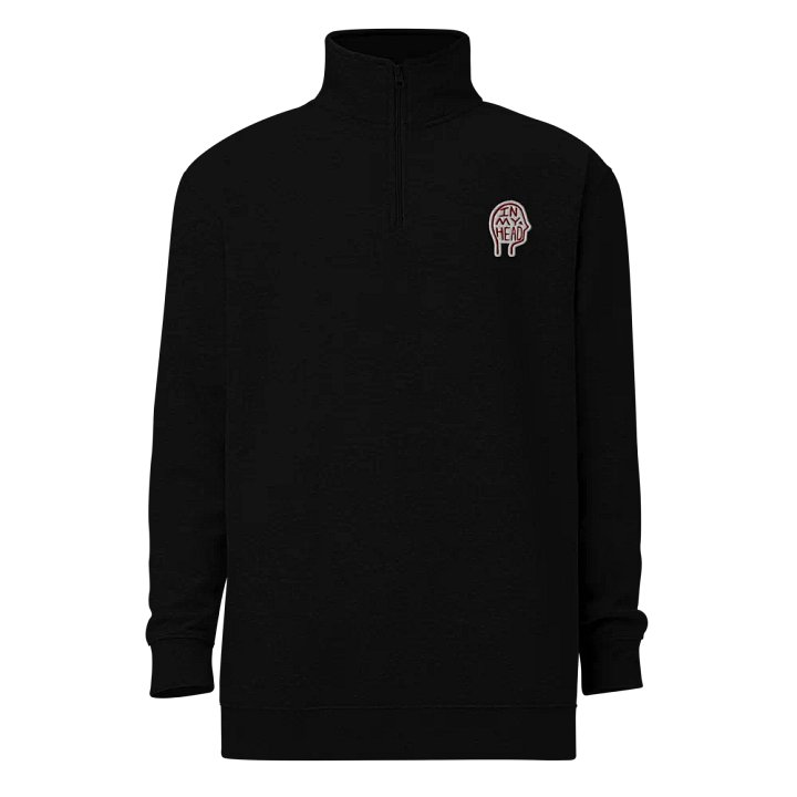 In My Head (maroon bubble design) embroidered quarter zip product image (2)