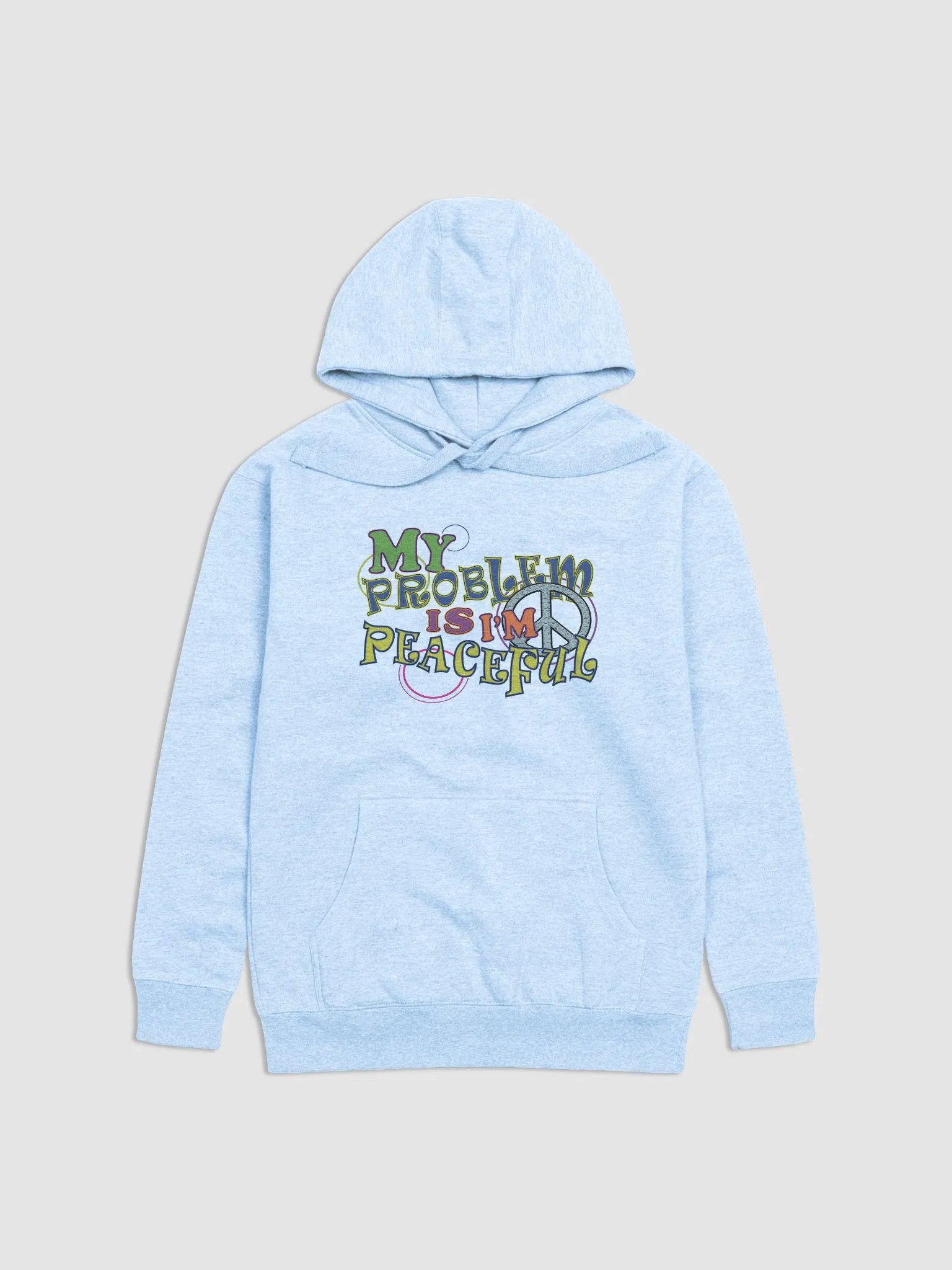 My Problem Is I'm Peaceful - Hippy - Cotton Heritage Unisex Premium Hoodie product image (2)