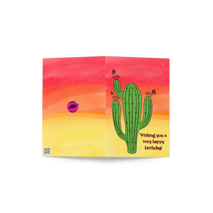 Cactus Birthday Greeting Card product image (2)