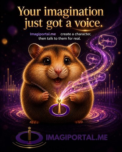 Your imagination just got a voice. 🎙️✨

That character in your head?
The cute one. The weird one. The dramatic one. The one w...