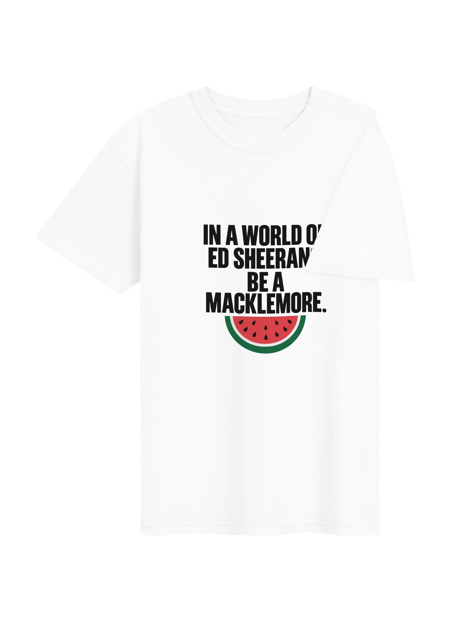 In a World of Ed Sheerans, Be a Macklemore T-Shirt White🍉 product image (4)