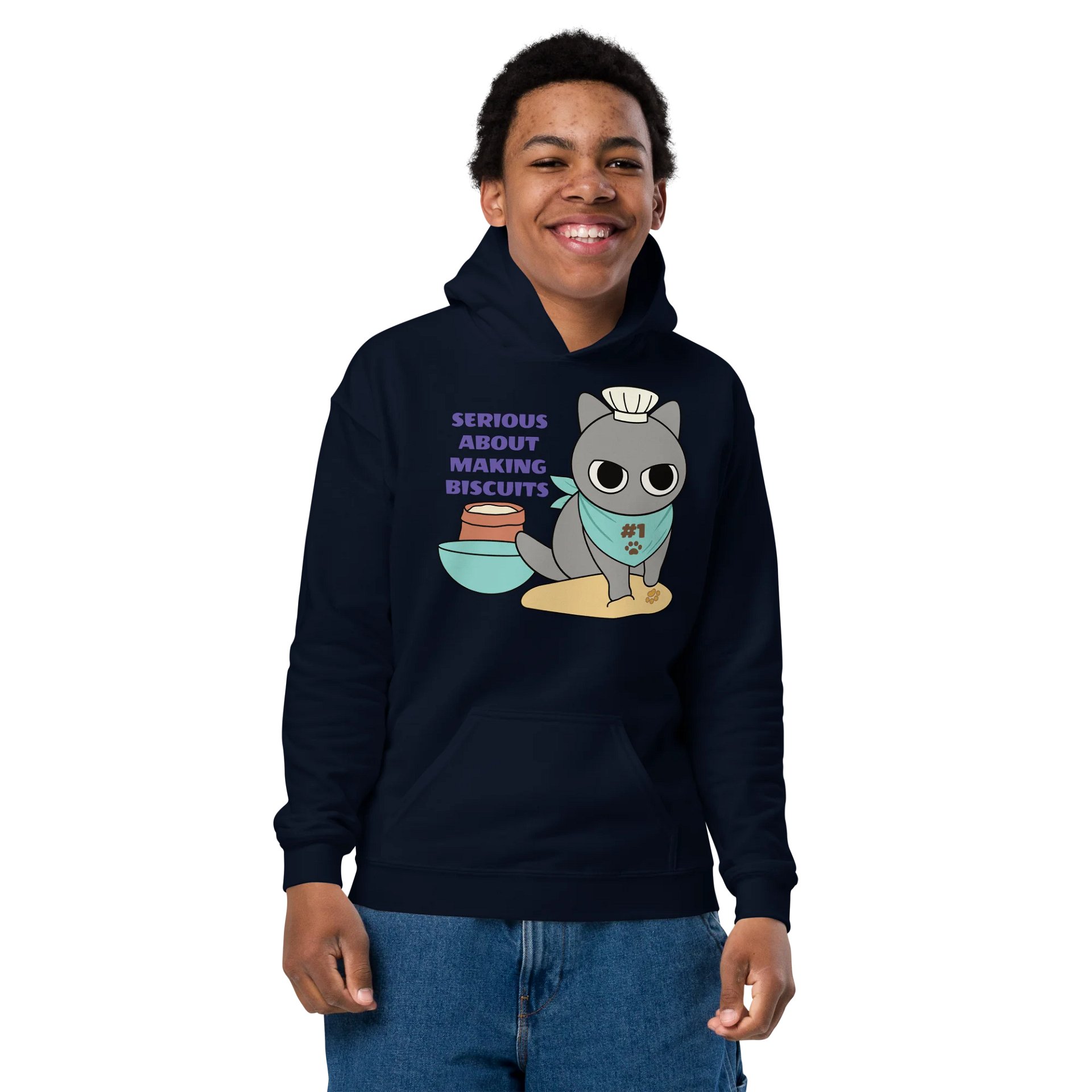 Biscuit Cat - Unisex Youth Hoodie product image (2)