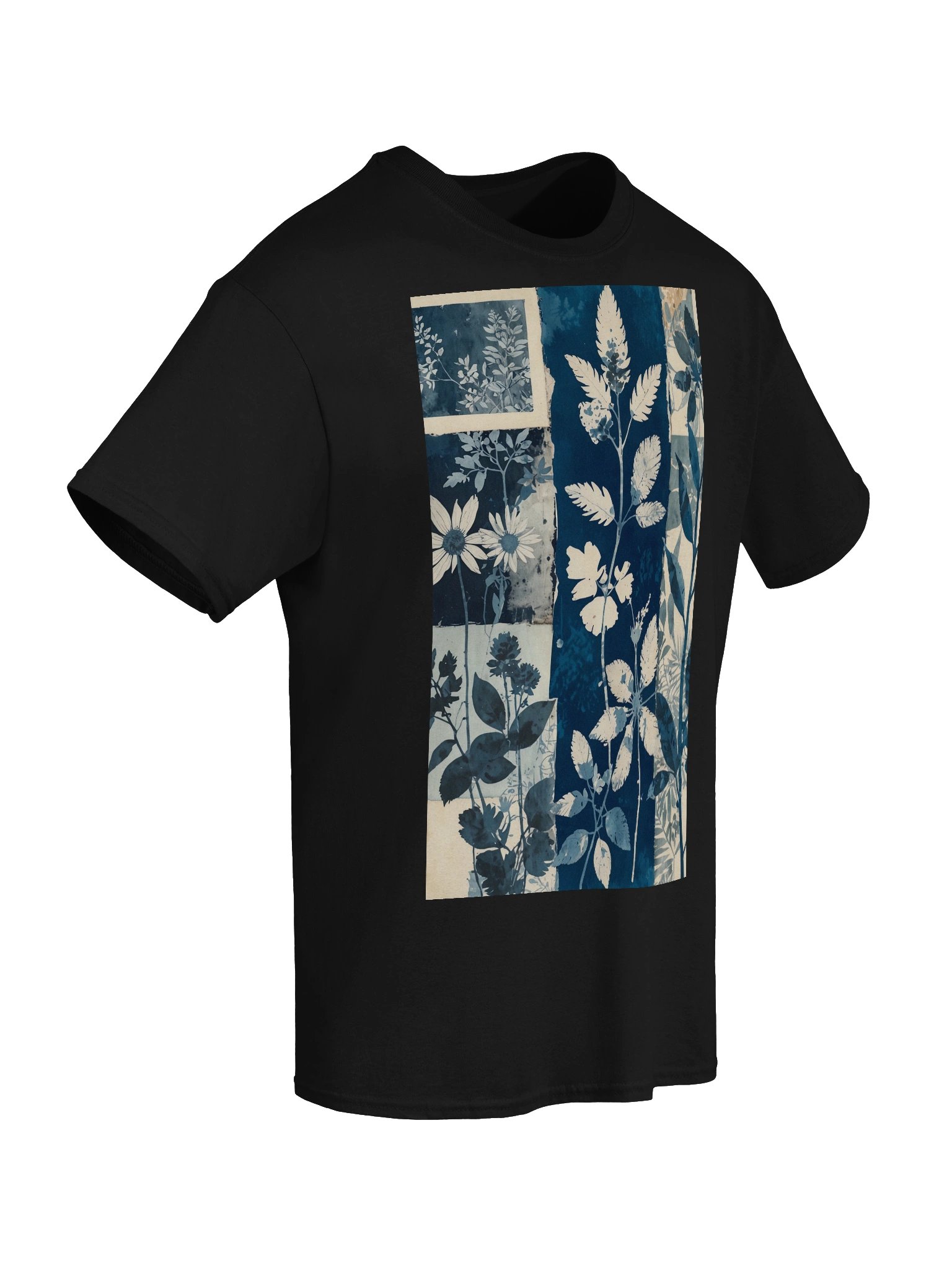 Cyanotype Botanical Collage Graphic Tee product image (51)