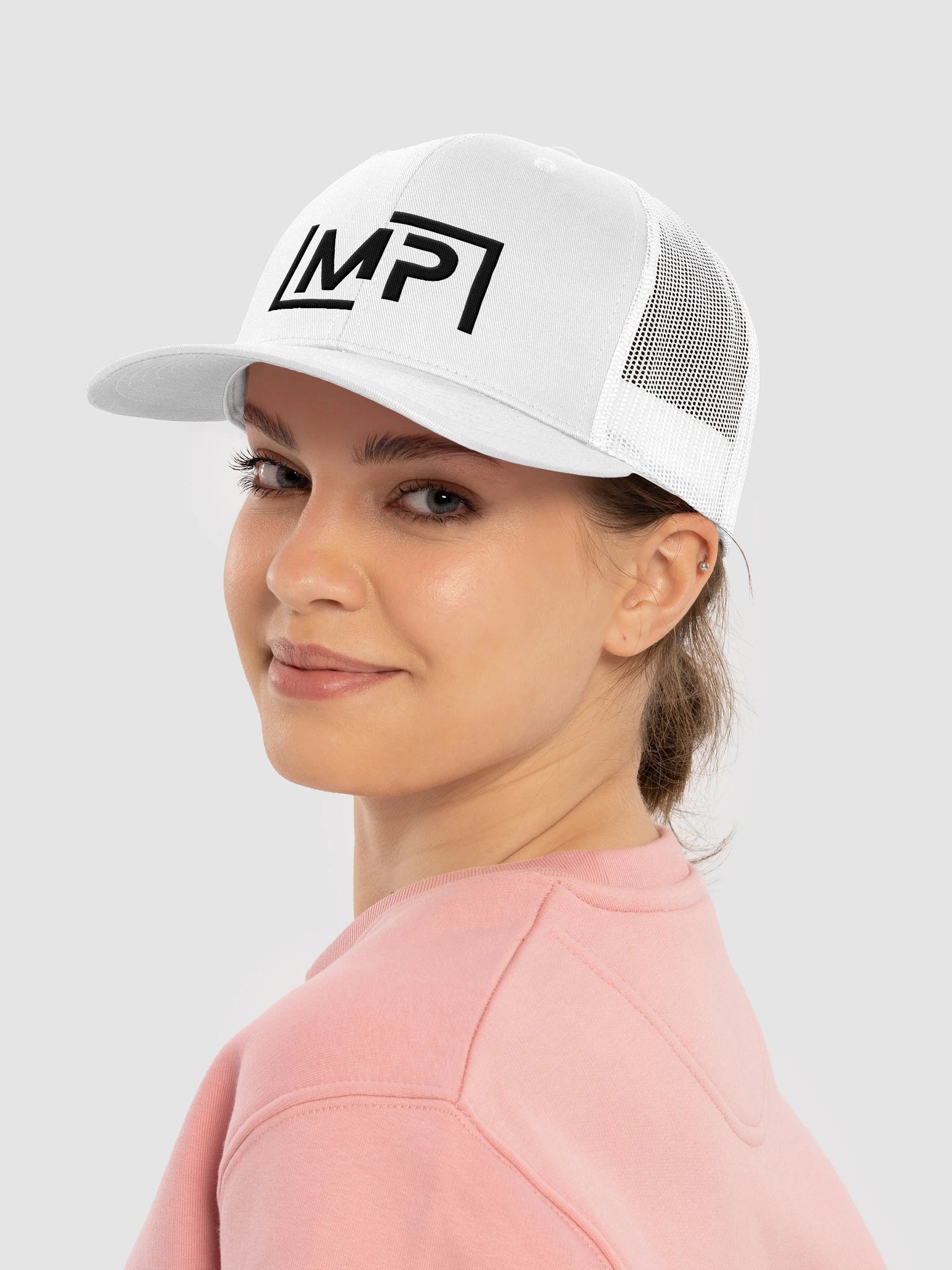 MP Classic Trucker Hat (BLK Logo) product image (5)