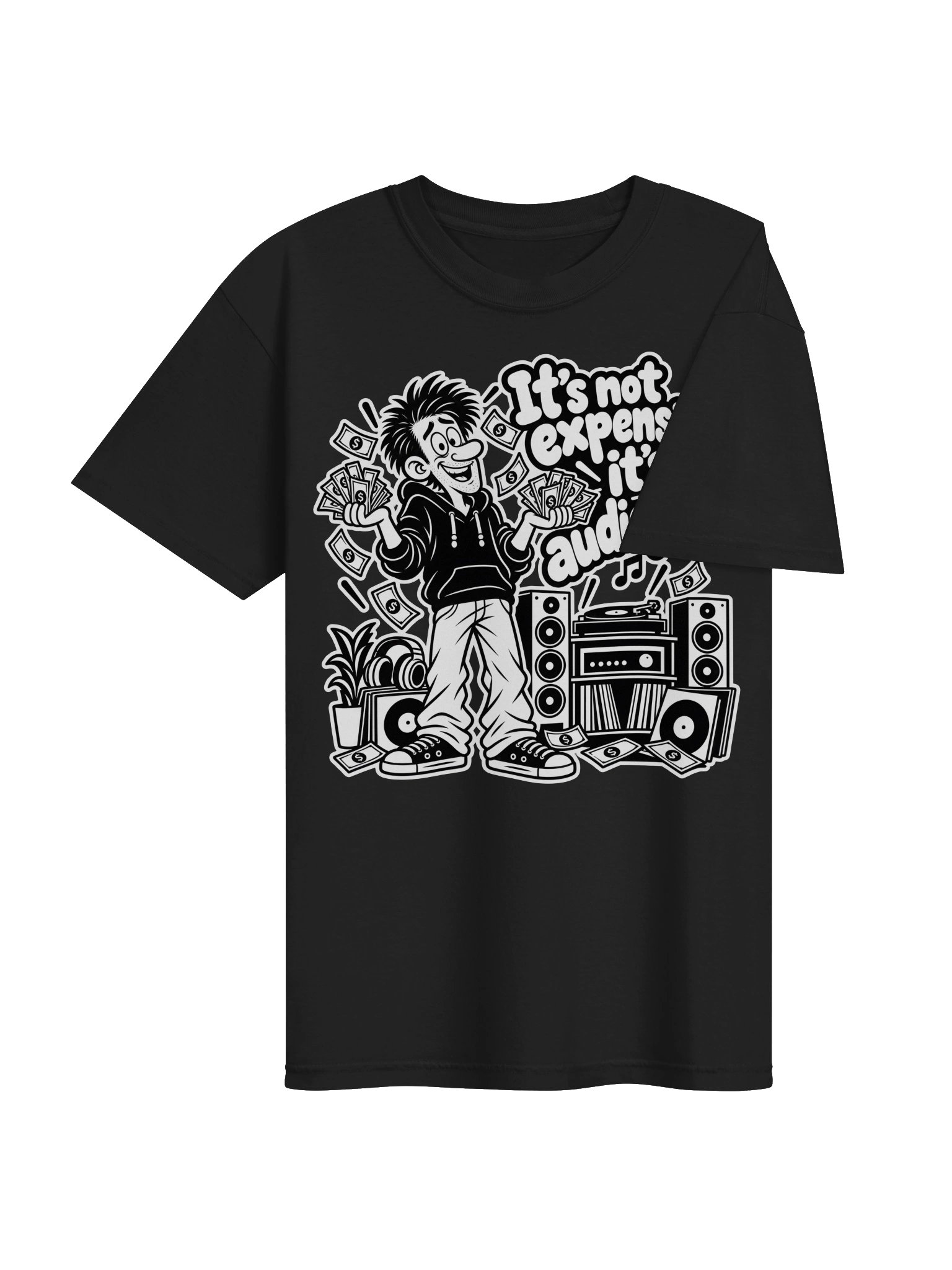 It's Not Expensive It's Audiophile - Dyed Heavy T-Shirt product image (4)