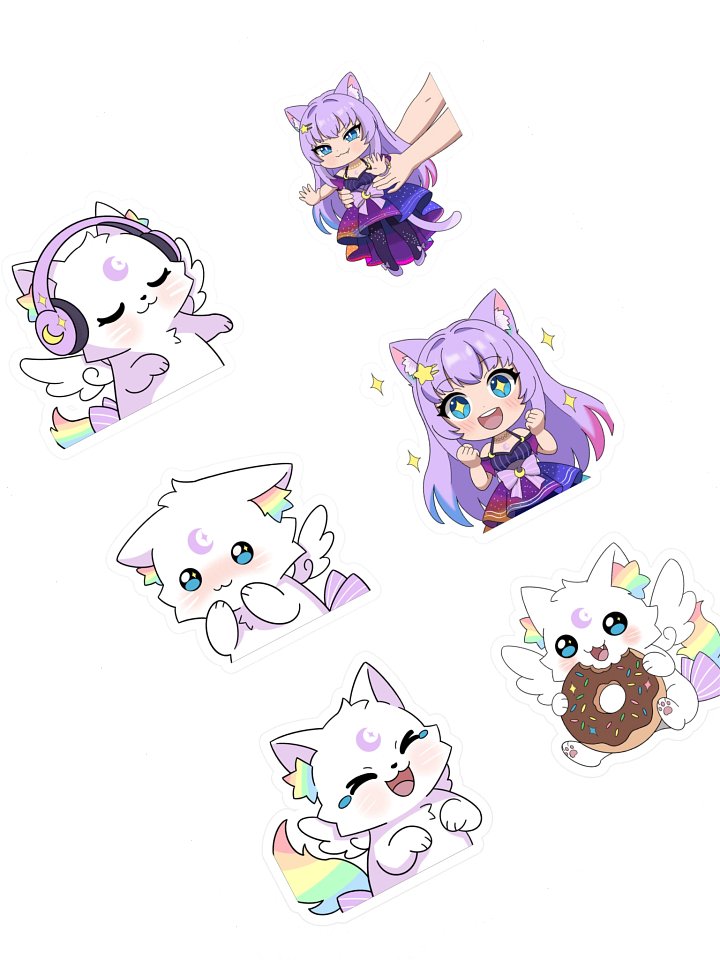 6 Cat Sticker Sheet product image (1)