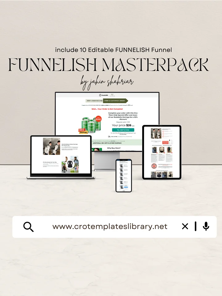 10 Best Selling Funnelish Templates MasterPack product image (1)