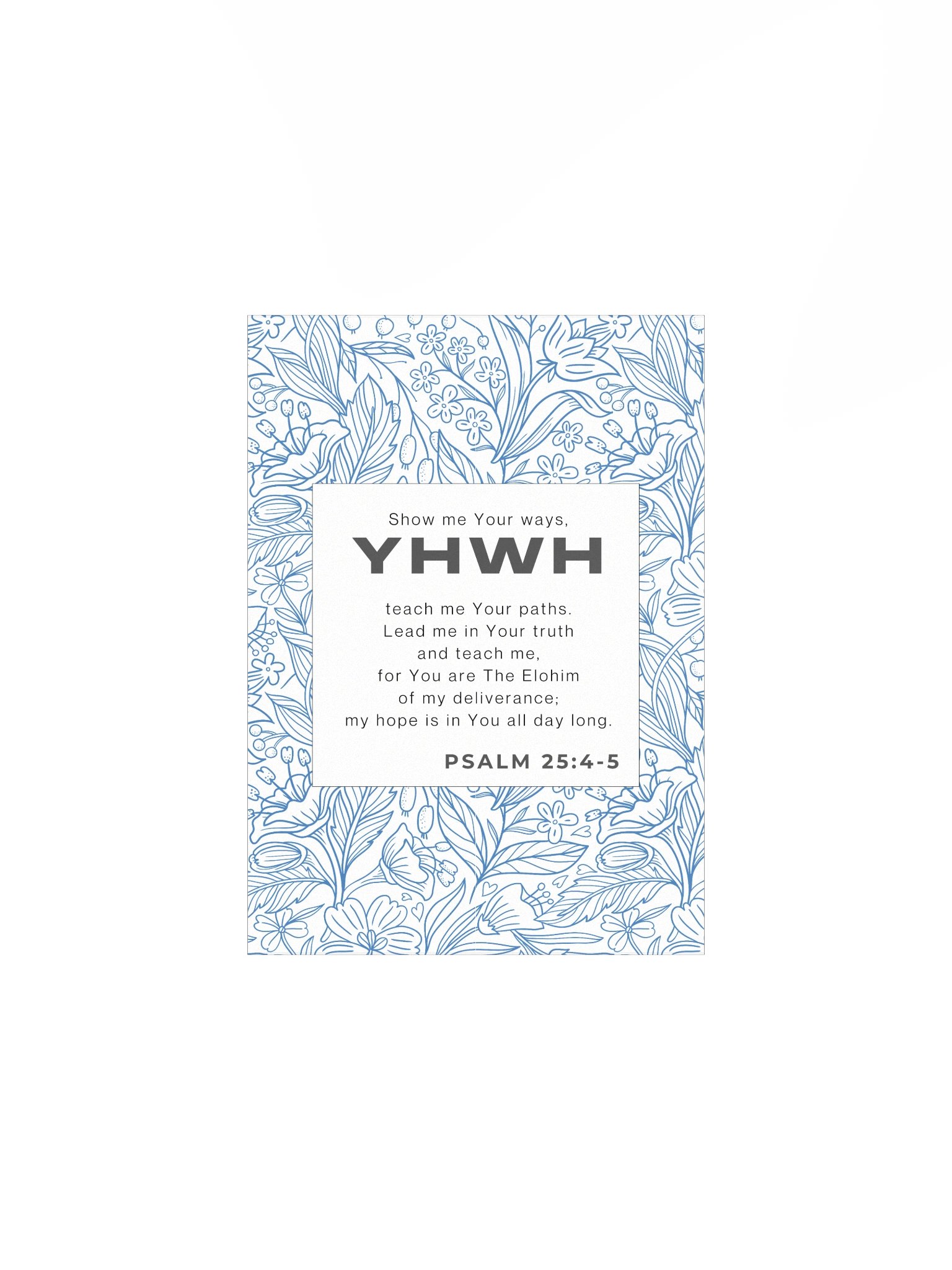 Psalm 25:4-5 Poster product image (1)