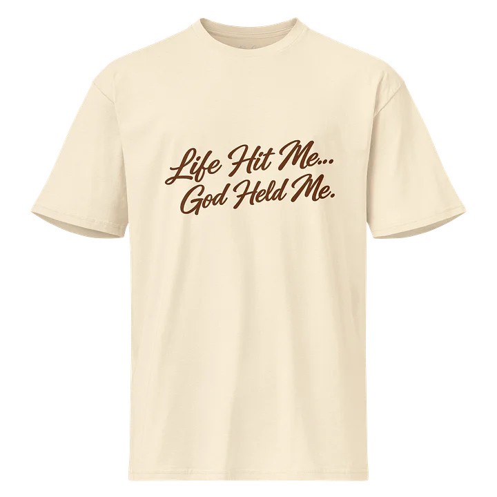 Life Hit Me God Held Me Vintage Tee product image (1)