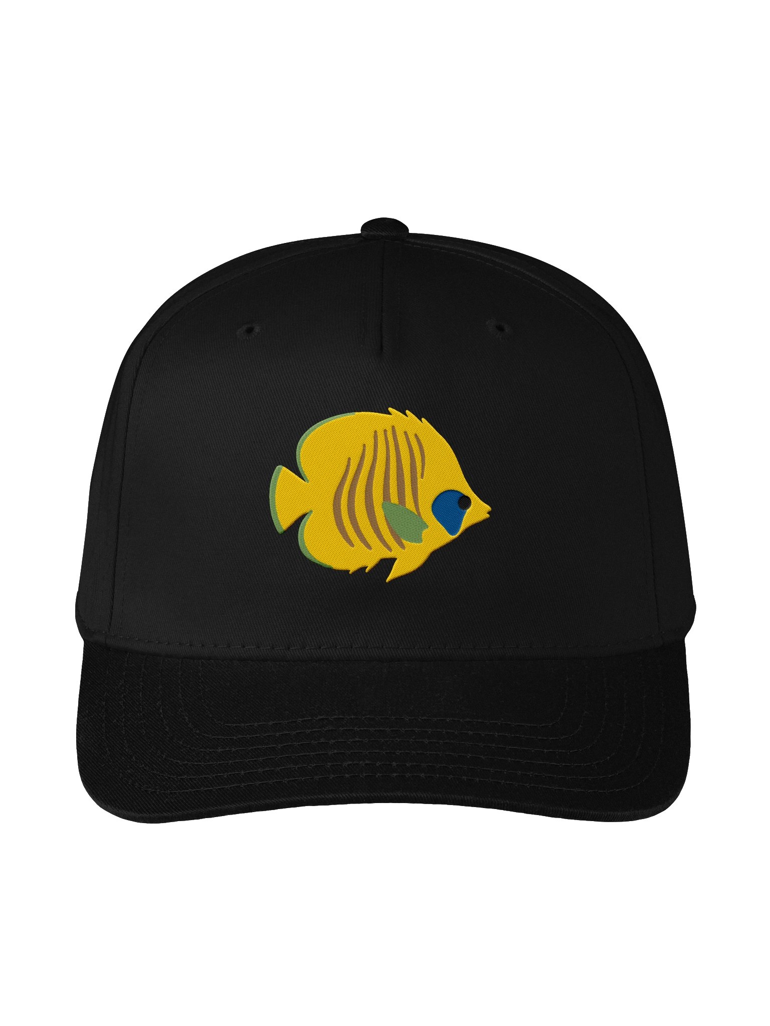 Blue-Cheek Butterflyfish Mid-Profile Baseball Cap (Embroidered) for Reef and Marine Aquarium Lovers product image (1)